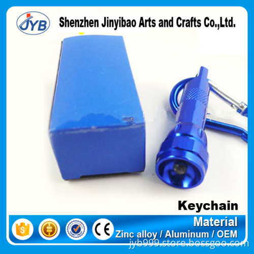 mini camping tool metal LED light torch keychain for promotional gift